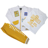 Boys Full Sleeves 3Pcs Suit 1915 - Mustard, Kids, Boys Sets And Suits, Chase Value, Chase Value