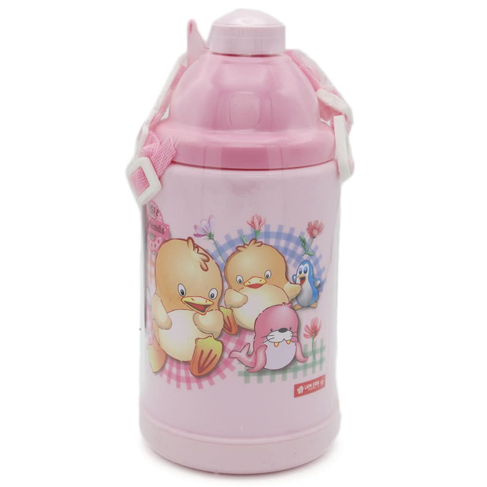 Lion Star School Water Bottle HU-29 500ml - Pink, Kids, Tiffin Boxes And Bottles, Chase Value, Chase Value