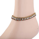 Women's Fancy Payal - Golden & Red, Women, Foot Jewellery, Chase Value, Chase Value