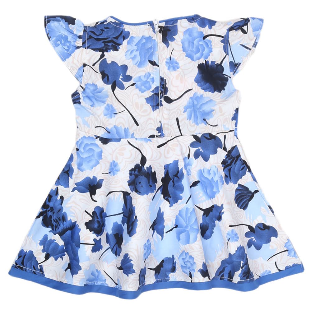 Newborn Girls Frock - Blue - B, Kids, Newborn Girls Frocks, Chase Value, Chase Value