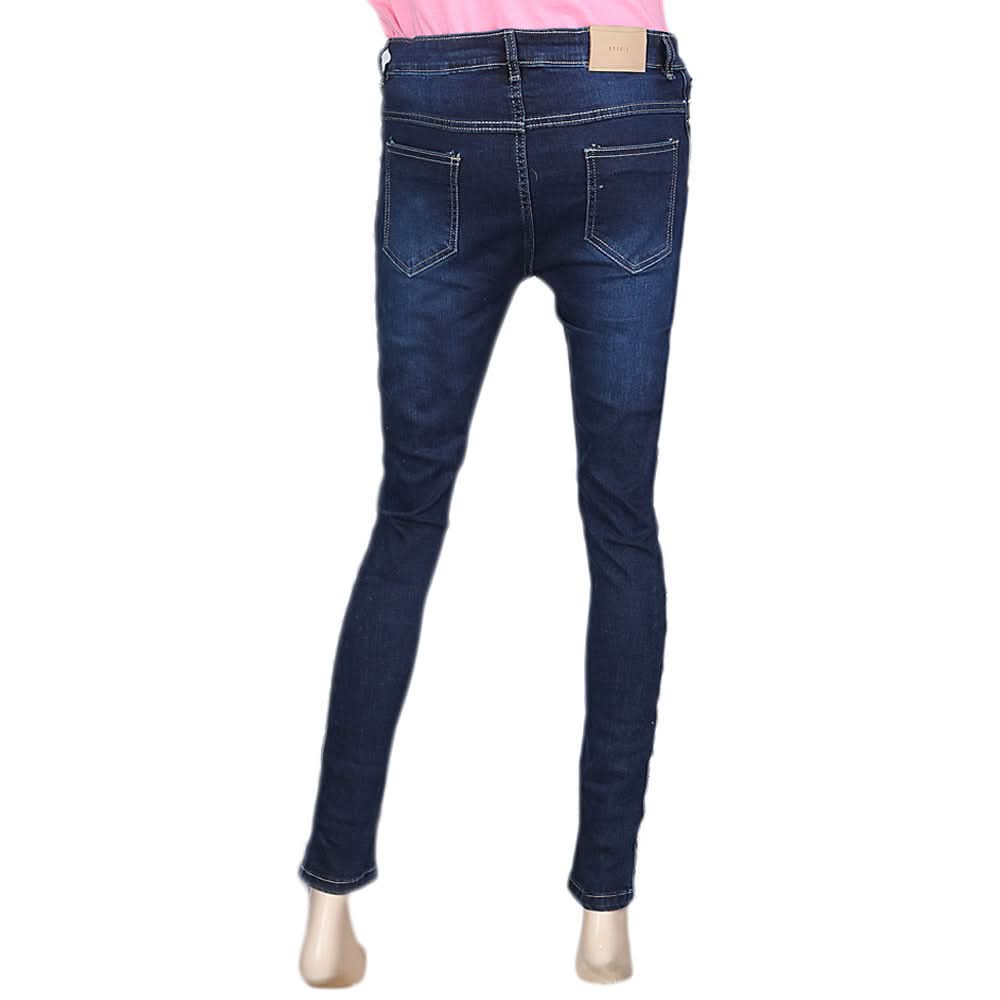 Women's Denim Pant - Dark Blue, Women, Pants & Tights, Chase Value, Chase Value
