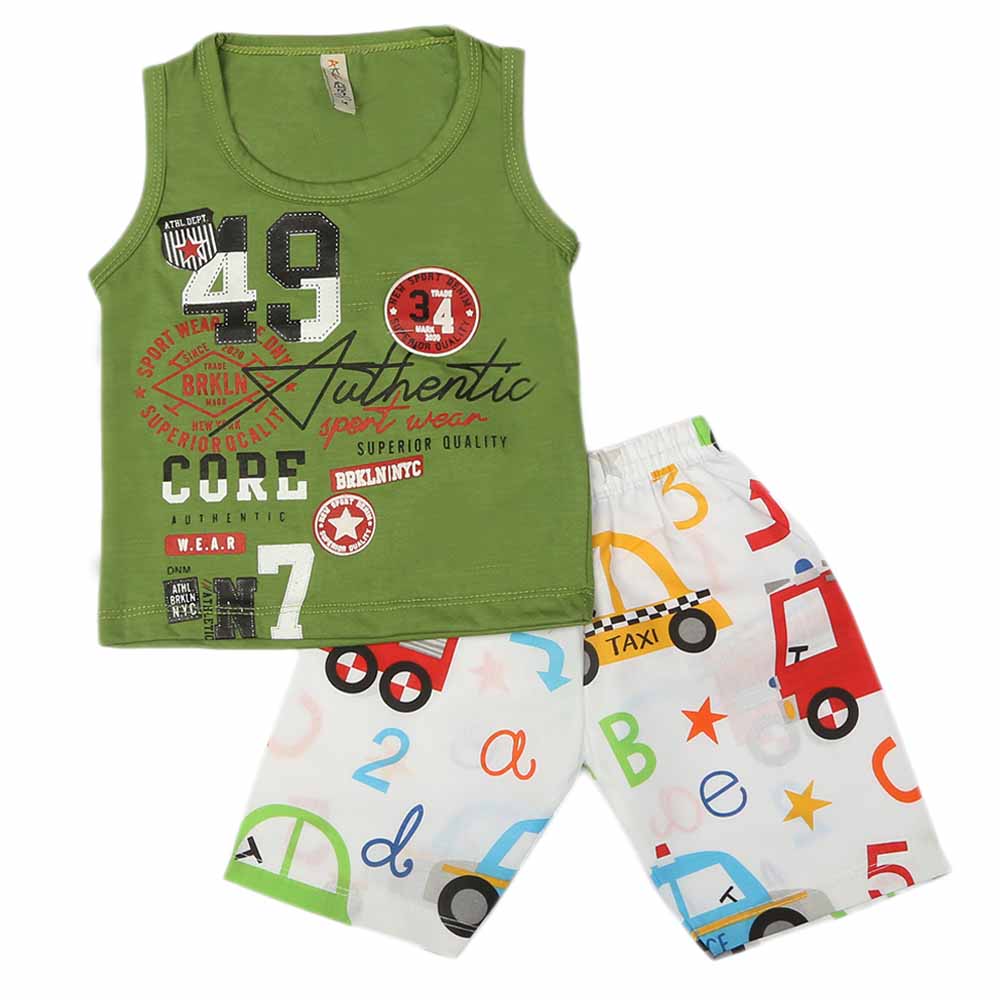Boys Sando Suit - Green, Kids, Boys Sets And Suits, Chase Value, Chase Value