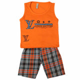 Boys Sando Suit - Orange, Kids, Boys Sets And Suits, Chase Value, Chase Value