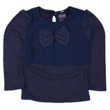 Girls Full Sleeves T Shirt  - Navy Blue, Kids, Girls T-Shirts, Chase Value, Chase Value