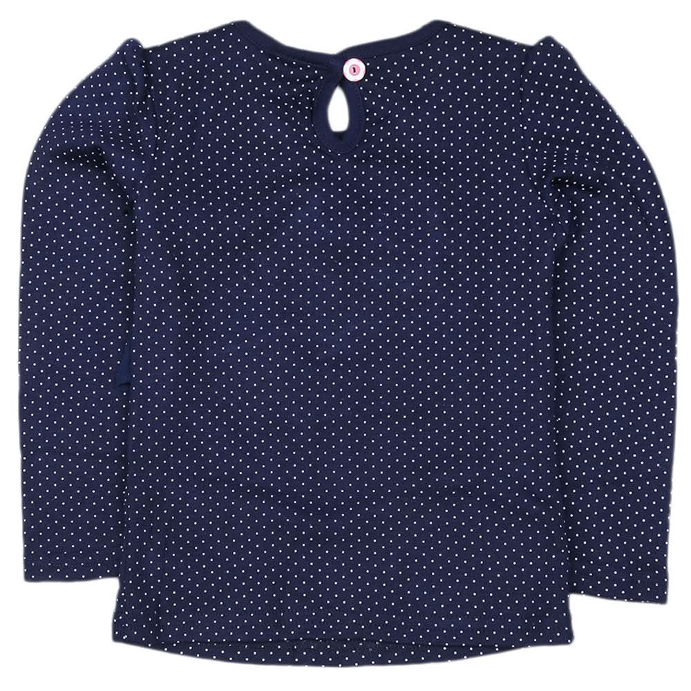 Girls Full Sleeves T Shirt  - Navy Blue, Kids, Girls T-Shirts, Chase Value, Chase Value