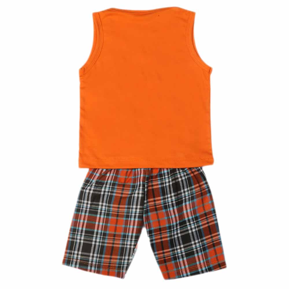 Boys Sando Suit - Orange, Kids, Boys Sets And Suits, Chase Value, Chase Value