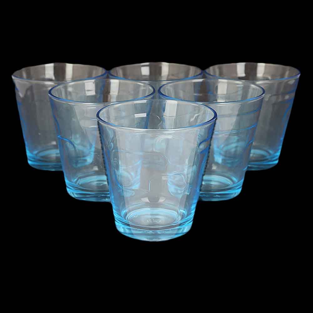 Deco Thumbler 6 Pcs - Blue, Home & Lifestyle, Glassware & Drinkware, Chase Value, Chase Value