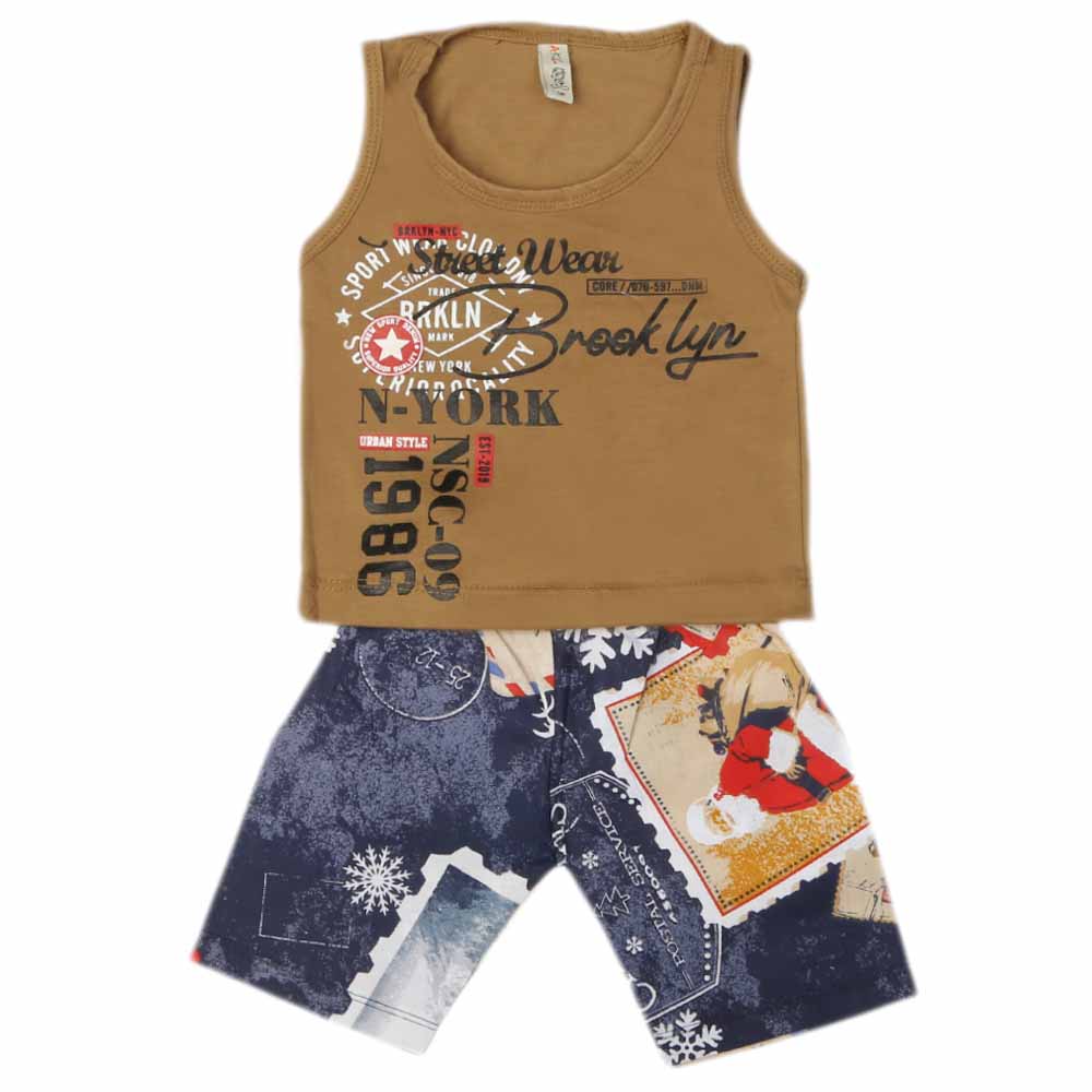 Boys Sando Suit - Brown, Kids, Boys Sando, Chase Value, Chase Value
