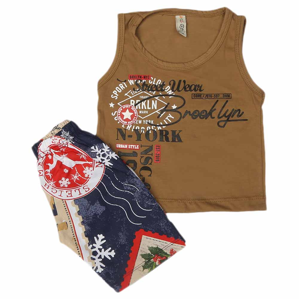 Boys Sando Suit - Brown, Kids, Boys Sando, Chase Value, Chase Value