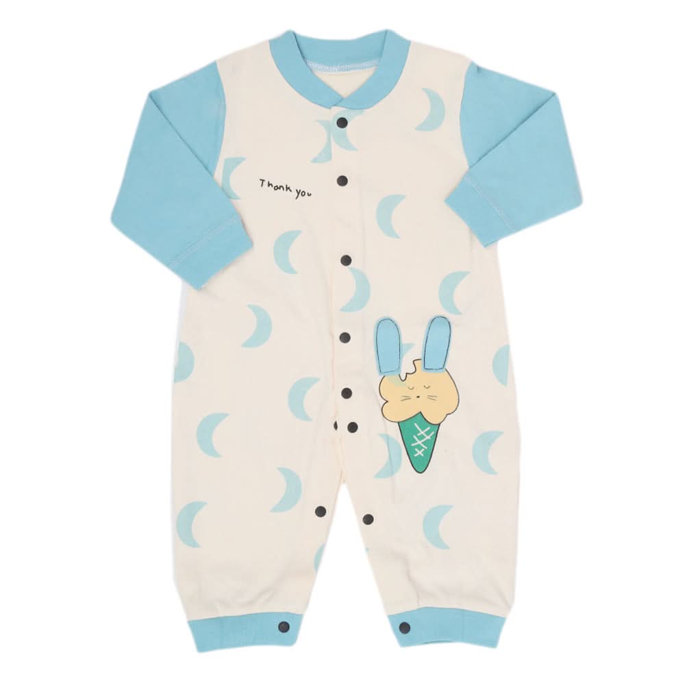 Newborn Boys Full Sleeves Romper - Sea Green, Kids, New Born Boys Rompers, Chase Value, Chase Value