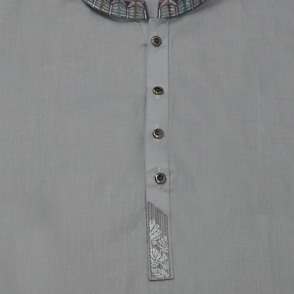 Boys Embroidered Shalwar Suit - Light Grey, Boys Shalwar Kameez, Chase Value, Chase Value