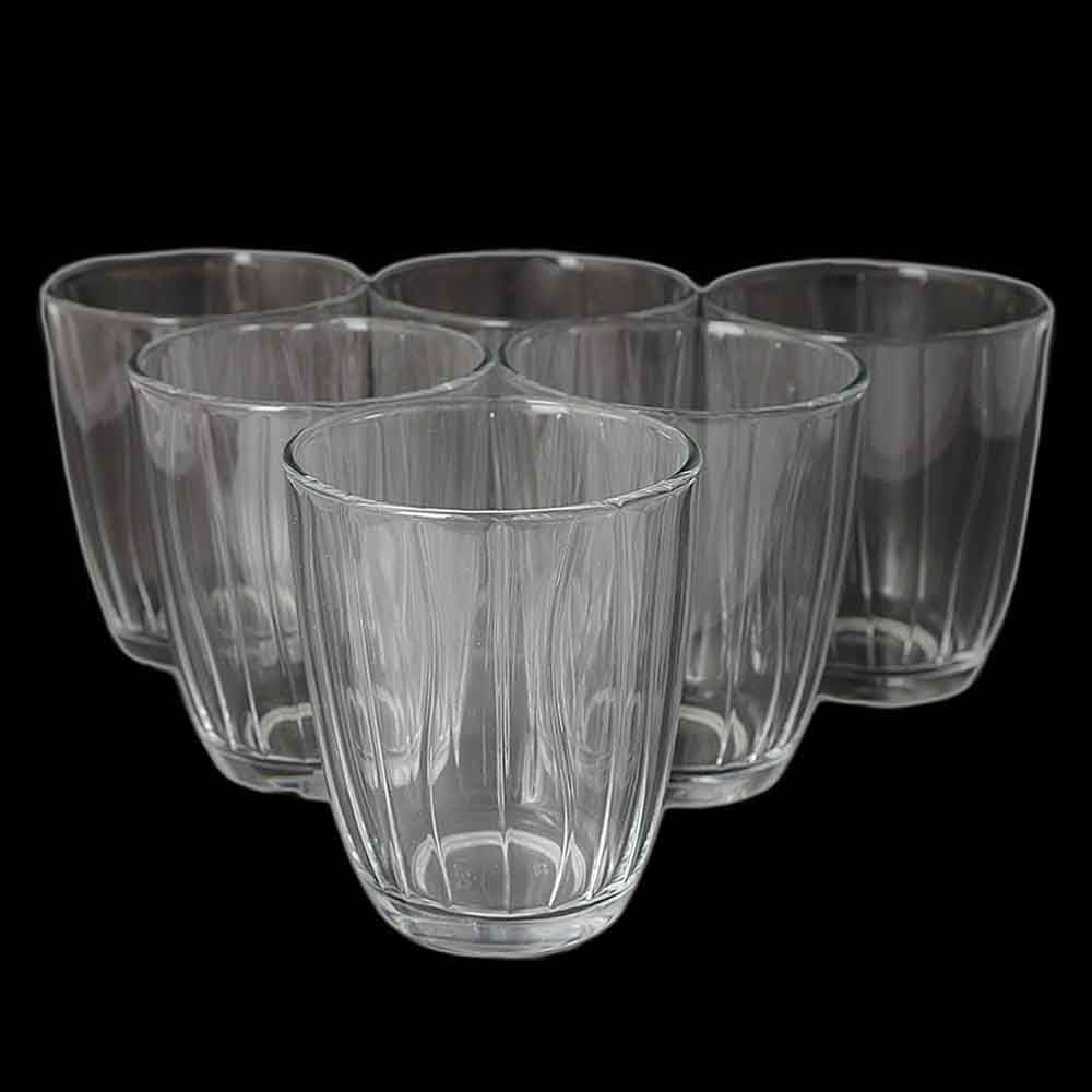 Glass 6 Pcs Set, Home & Lifestyle, Glassware & Drinkware, Chase Value, Chase Value