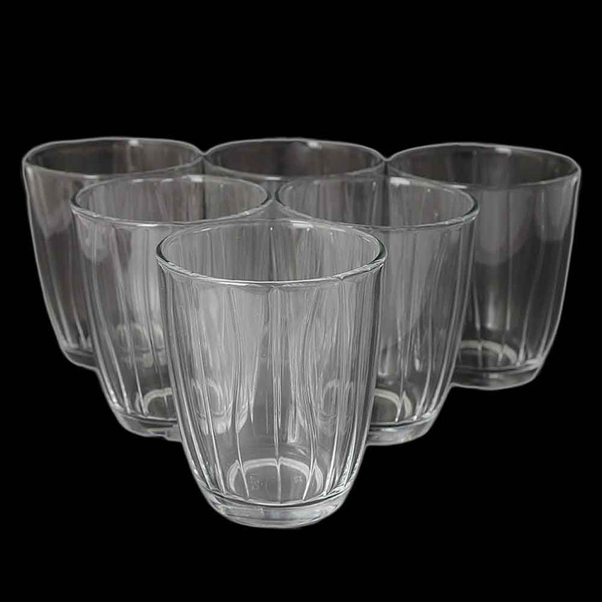  Glass 6 Pcs Set, Home & Lifestyle, Glassware & Drinkware, Chase Value, Chase Value
