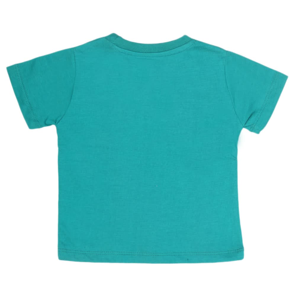 Boys Half Sleeves Printed T-Shirt - Dark Green, Kids, Boys T-Shirts, Chase Value, Chase Value