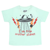 Boys Half Sleeves Printed T-Shirt - Light Green, Kids, Boys T-Shirts, Chase Value, Chase Value