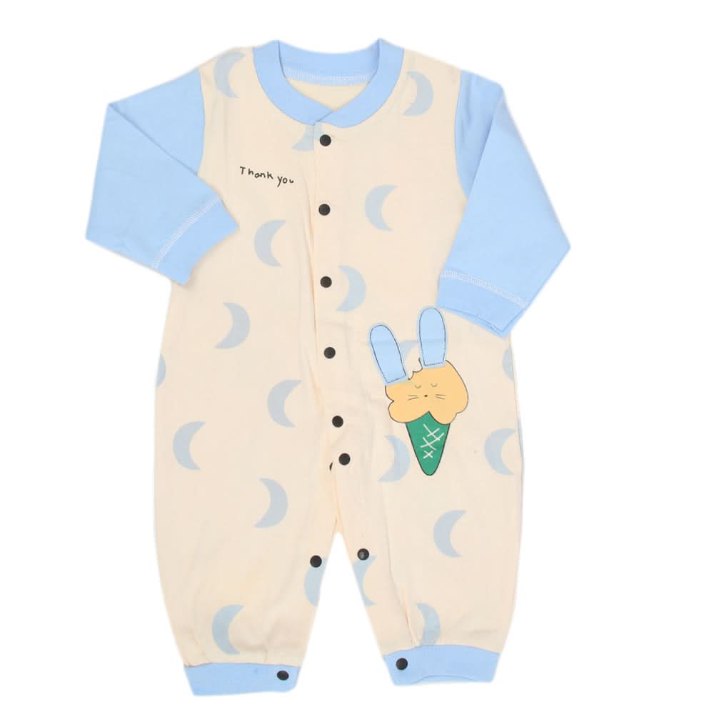 Newborn Boys Full Sleeves Romper - Blue, Kids, New Born Boys Rompers, Chase Value, Chase Value
