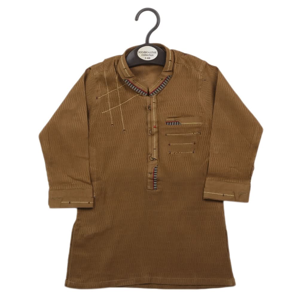 Boys Fancy Shalwar Suit - Brown, Kids, Boys Shalwar Kameez, Chase Value, Chase Value
