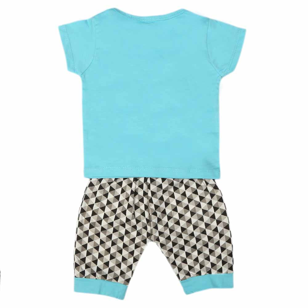 Newborn Boys Half Sleeves Suit - Light Blue, Kids, NB Boys Sets And Suits, Chase Value, Chase Value