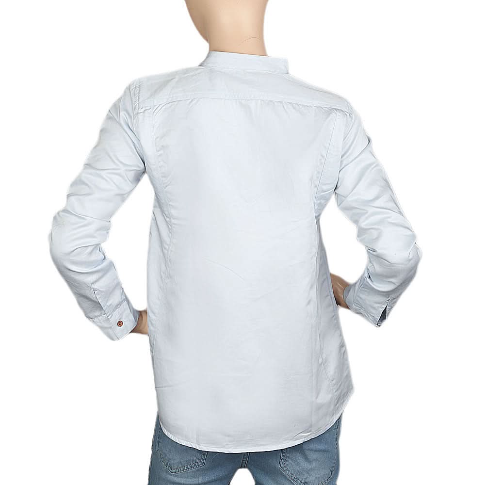 Women's Full Sleeves Casual Shirt - Light Blue, Women, T-Shirts And Tops, Chase Value, Chase Value