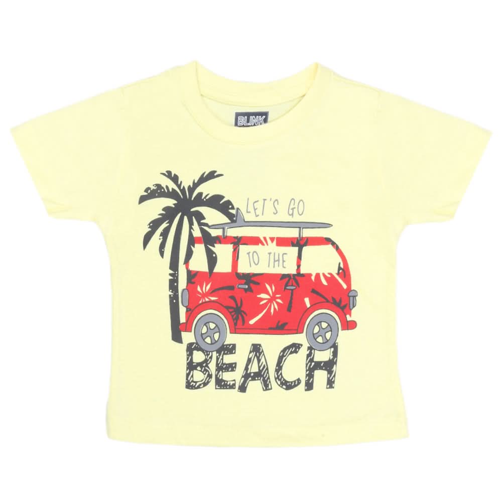 Boys Half Sleeves T-Shirt - Lemon, Kids, Boys T-Shirts, Chase Value, Chase Value