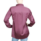 Women's Full Sleeves Casual Shirt - Maroon, Women, T-Shirts And Tops, Chase Value, Chase Value