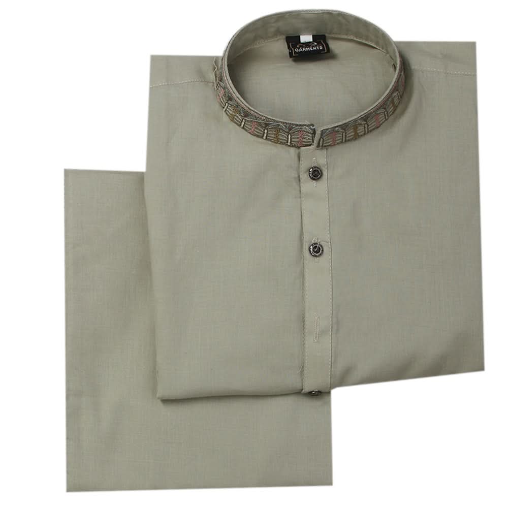 Boys Embroidered Shalwar Suit - Light Green, Boys Shalwar Kameez, Chase Value, Chase Value
