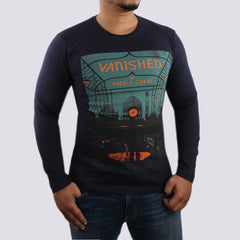 Men's Full Sleeves T Shirt - Navy Blue, Mens T-Shirts, Chase Value, Chase Value