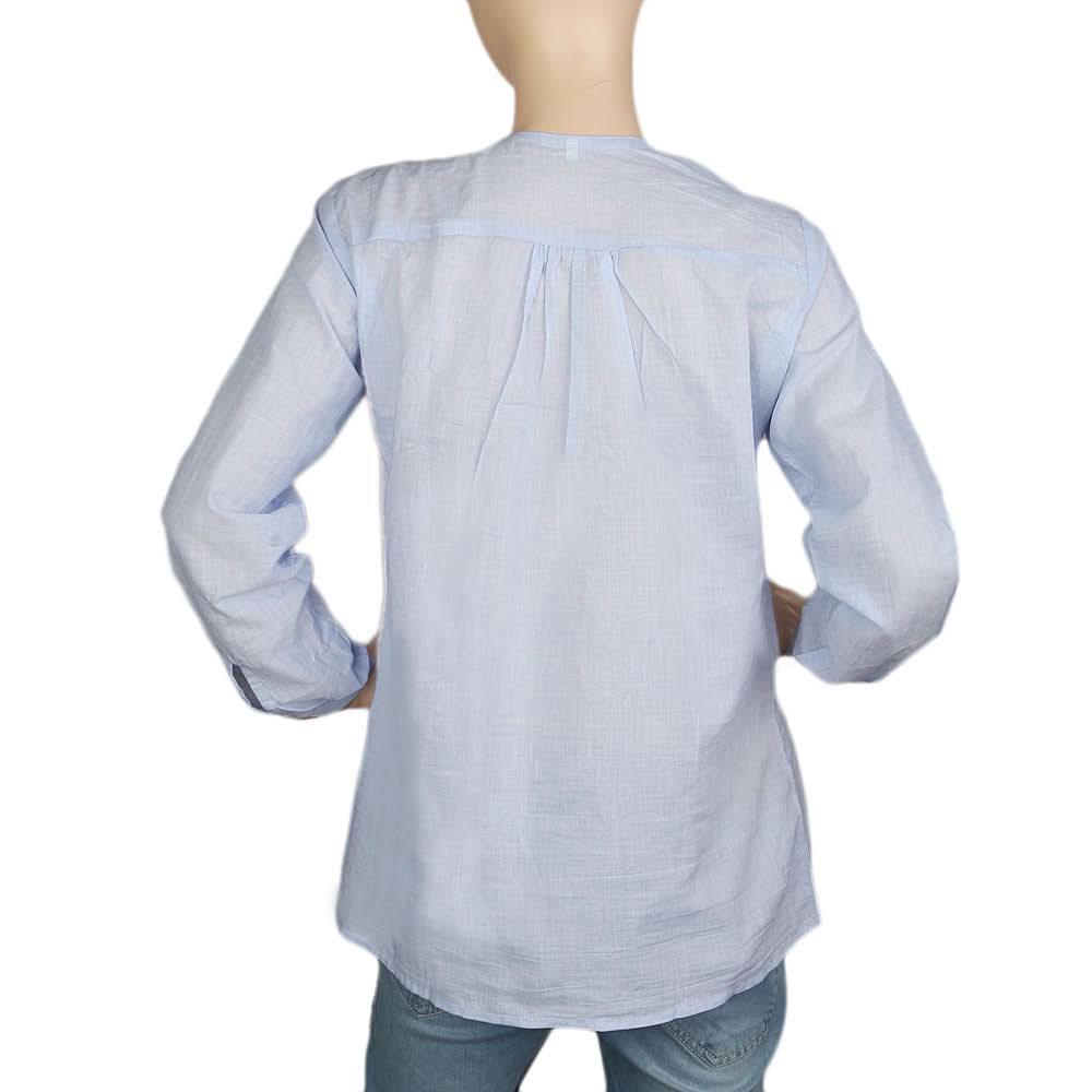 Women's Full Sleeves Western Top - Light Blue, Women, T-Shirts And Tops, Chase Value, Chase Value