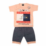 Boys Half Sleeves Suit 1311 - Peach, Kids, Boys Sets And Suits, Chase Value, Chase Value