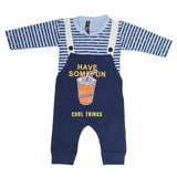 Newborn Boys Full Sleeves Romper - Steel Blue, Kids, Newborn Boys Rompers, Chase Value, Chase Value