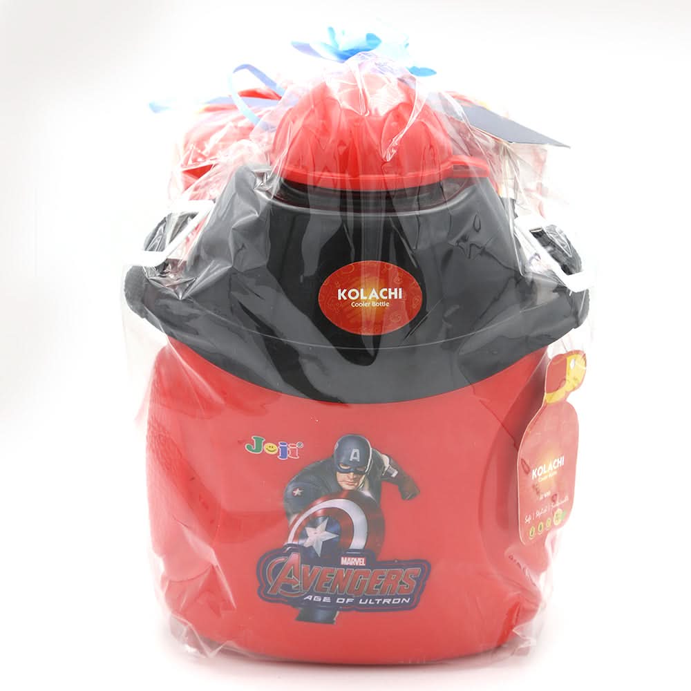 Water Bottle 600 ML with Lunch Box - Mustard, Kids, Tiffin Boxes And Bottles, Chase Value, Chase Value