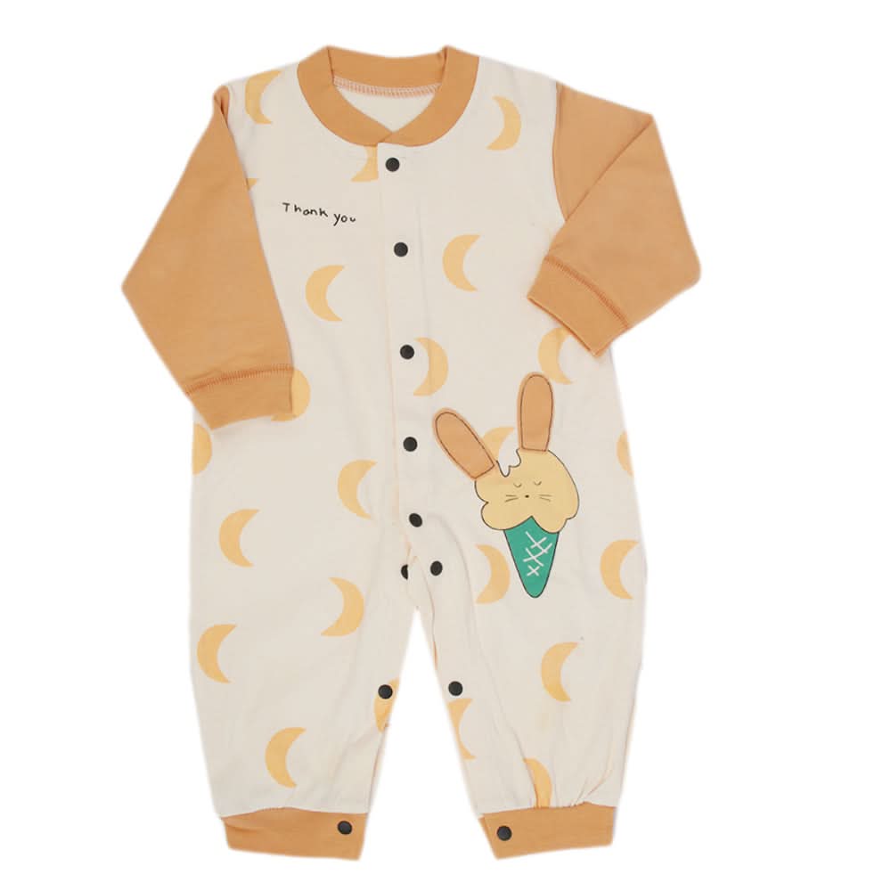 Newborn Boys Full Sleeves Romper - Orange, Kids, New Born Boys Rompers, Chase Value, Chase Value