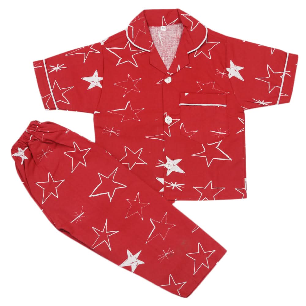 Boys Night Suit - Maroon, Boys Sets & Suits, Chase Value, Chase Value