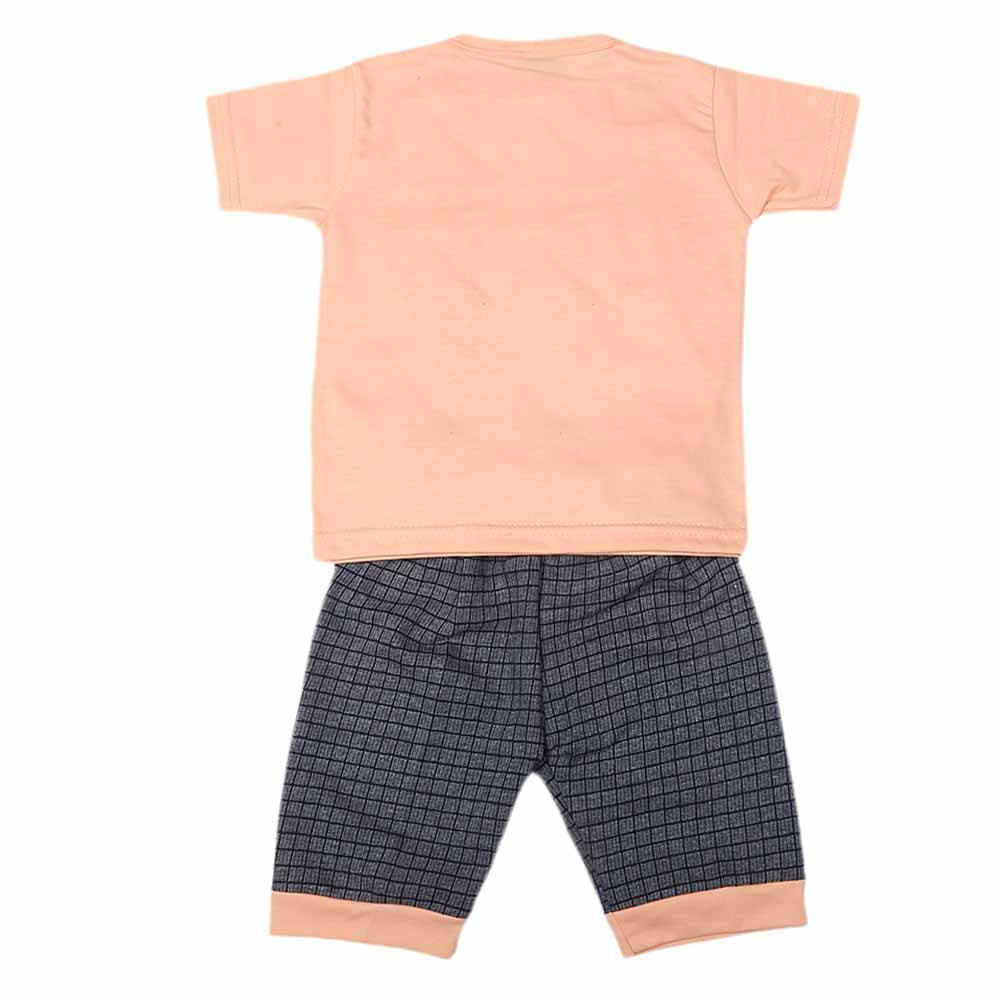 Boys Half Sleeves Suit 1311 - Peach, Kids, Boys Sets And Suits, Chase Value, Chase Value