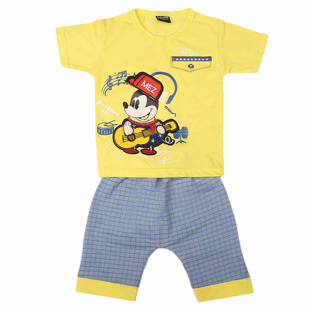 Boys Suits Half Sleeve - Yellow, Kids, Boys Sets And Suits, Chase Value, Chase Value