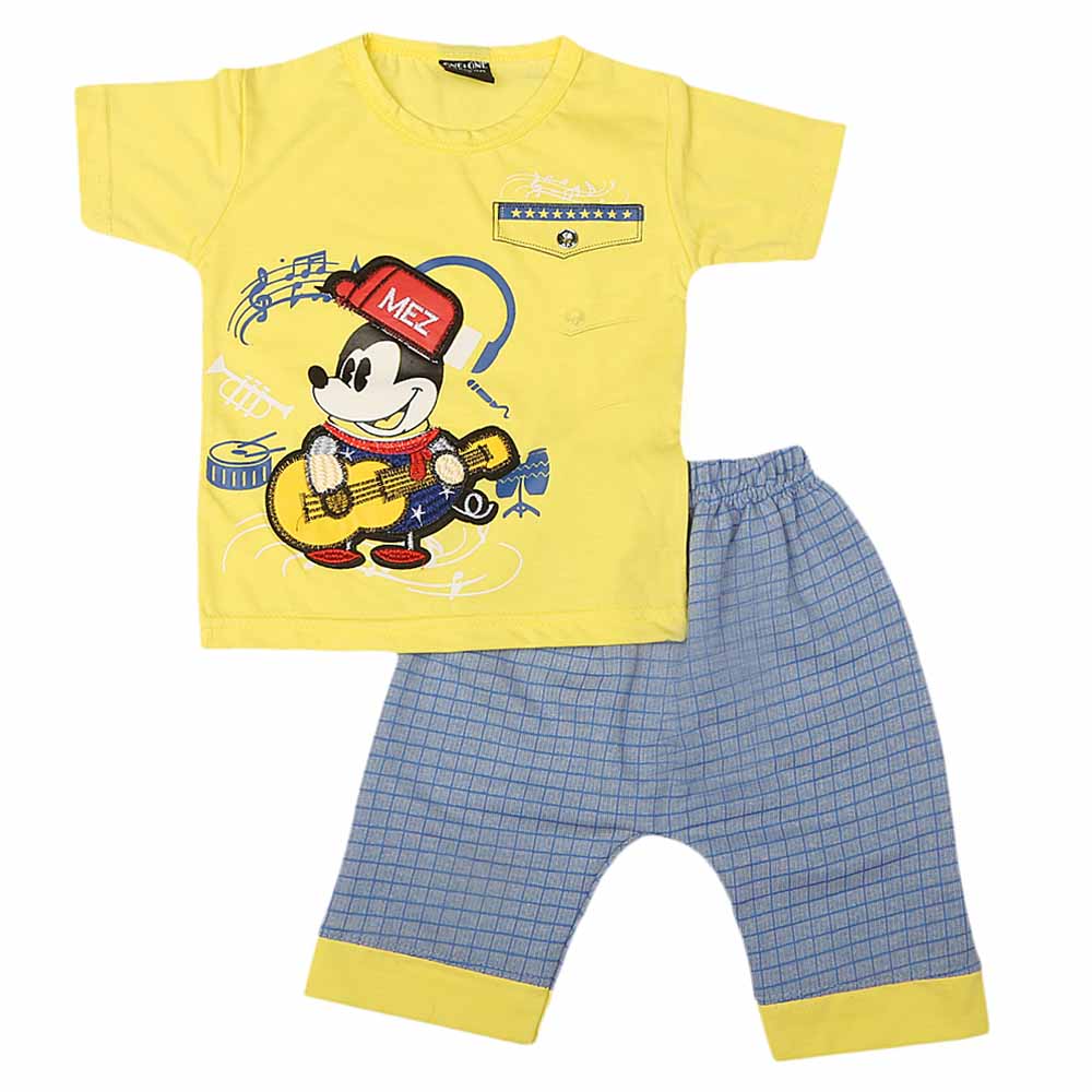 Boys Suits Half Sleeve - Yellow, Kids, Boys Sets And Suits, Chase Value, Chase Value