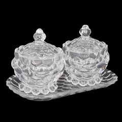 Candy Jar 2 Pcs With Tray, Home & Lifestyle, Serving And Dining, Chase Value, Chase Value