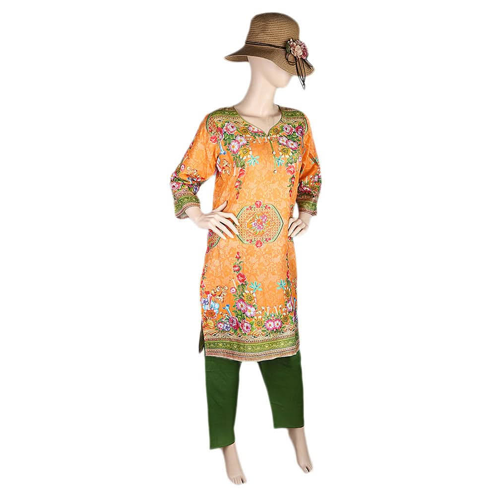 Women's Printed Lawn 2 Pcs Stitched Suit - Multi, Women's Fashion, Chase Value, Chase Value