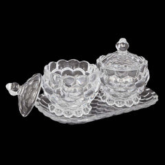 Candy Jar 2 Pcs With Tray, Home & Lifestyle, Serving And Dining, Chase Value, Chase Value