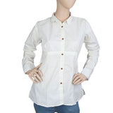Women's Full Sleeves Casual Shirt - White, Women, T-Shirts And Tops, Chase Value, Chase Value