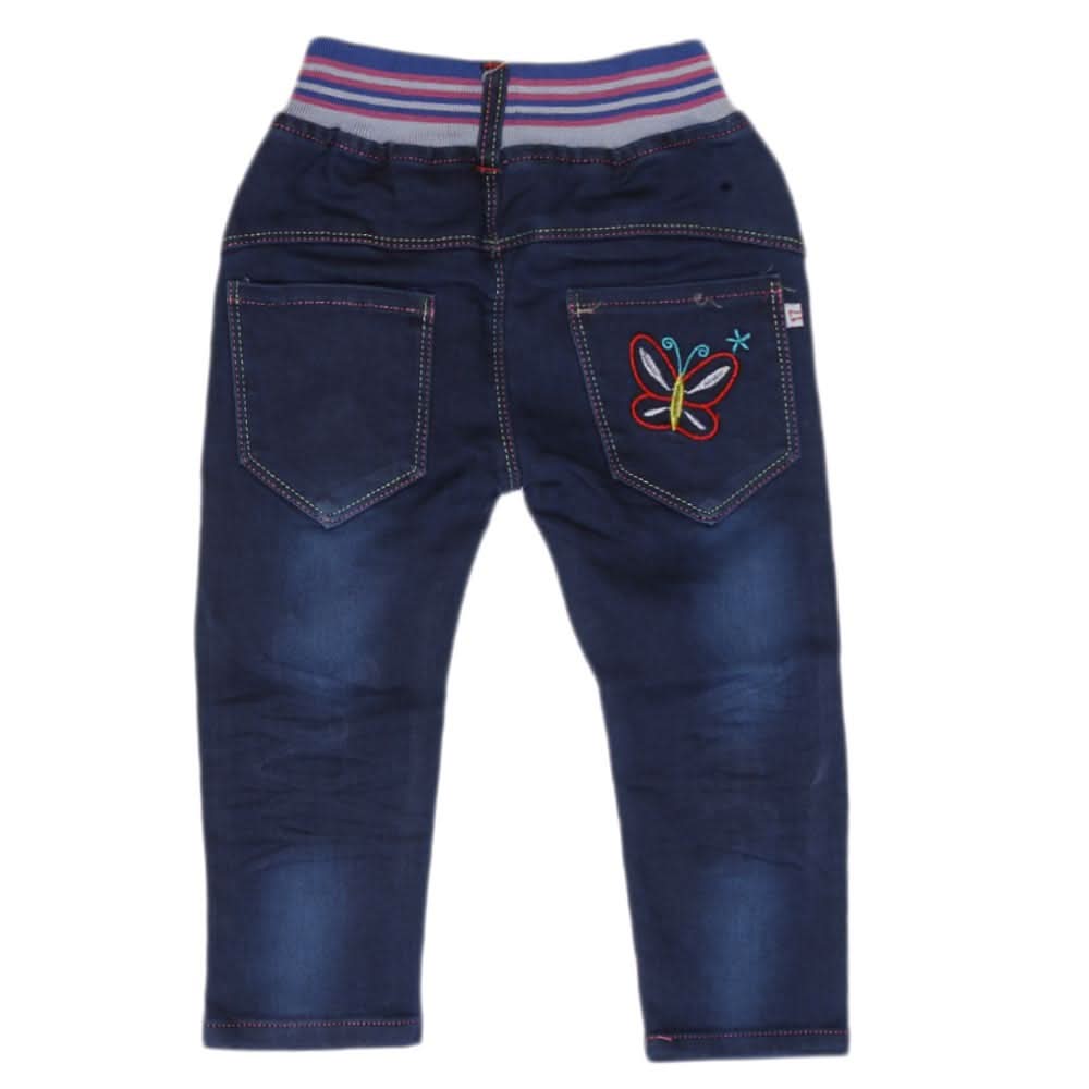 Girls Denim Pants - Blue, Kids, Pants And Capri, Chase Value, Chase Value