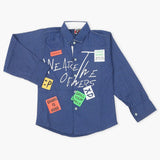 Boys Casual Shirt - Navy Blue, Boys Shirts, Chase Value, Chase Value
