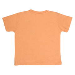 Boys Half Sleeves Printed T-Shirt - Peach, Kids, Boys T-Shirts, Chase Value, Chase Value