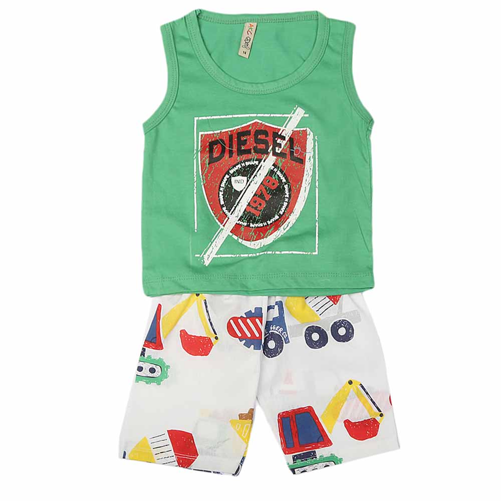 Boys Sando Suit - Green, Kids, Boys Sando, Chase Value, Chase Value