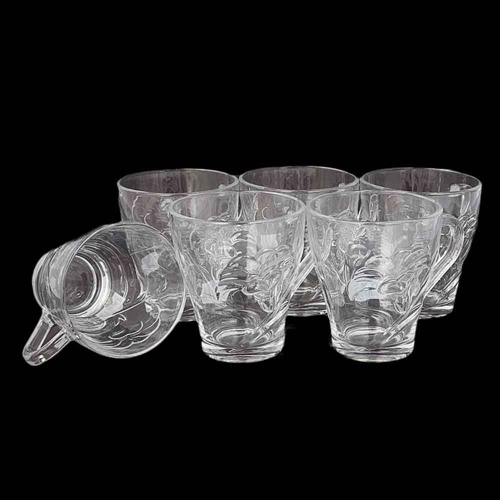 Glass Mugs 6 Pcs Set, Home & Lifestyle, Glassware & Drinkware, Chase Value, Chase Value