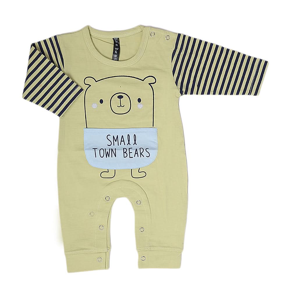Newborn Boys Full Sleeves Romper - Light Green, Kids, Newborn Boys Rompers, Chase Value, Chase Value