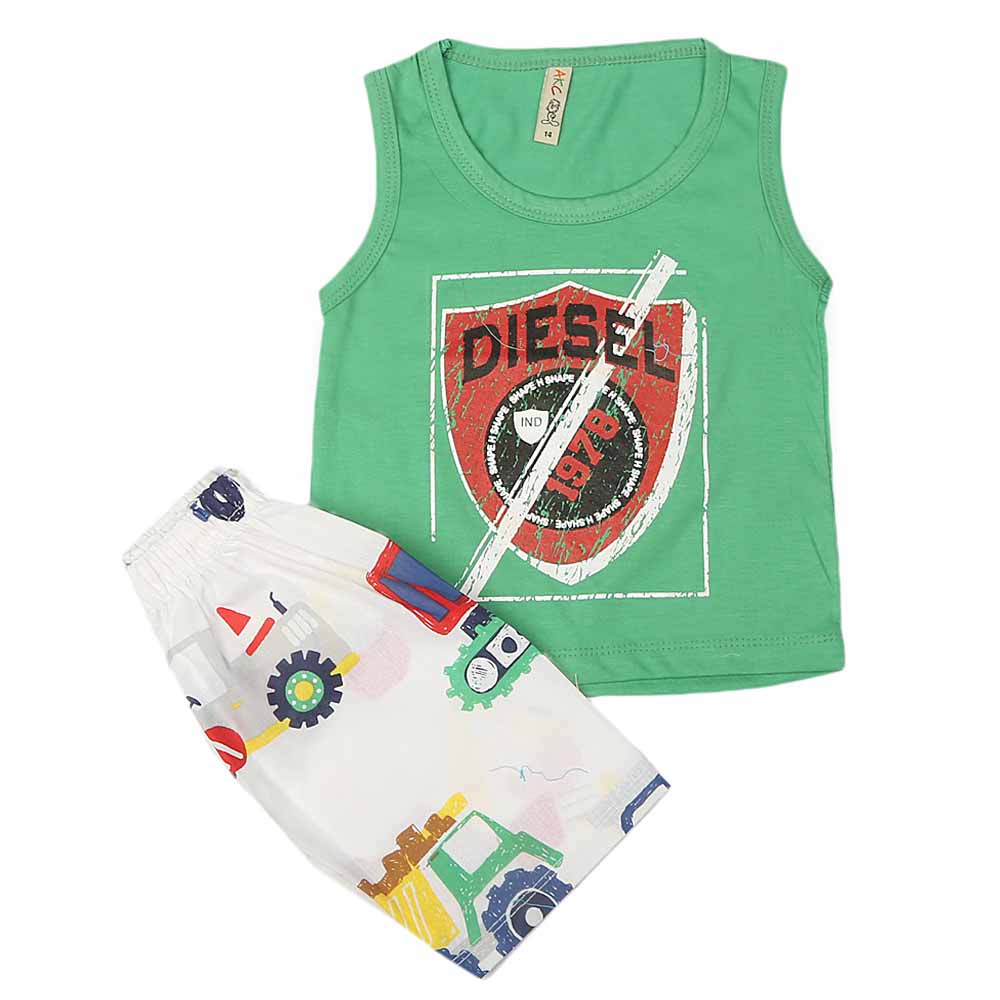 Boys Sando Suit - Green, Kids, Boys Sando, Chase Value, Chase Value