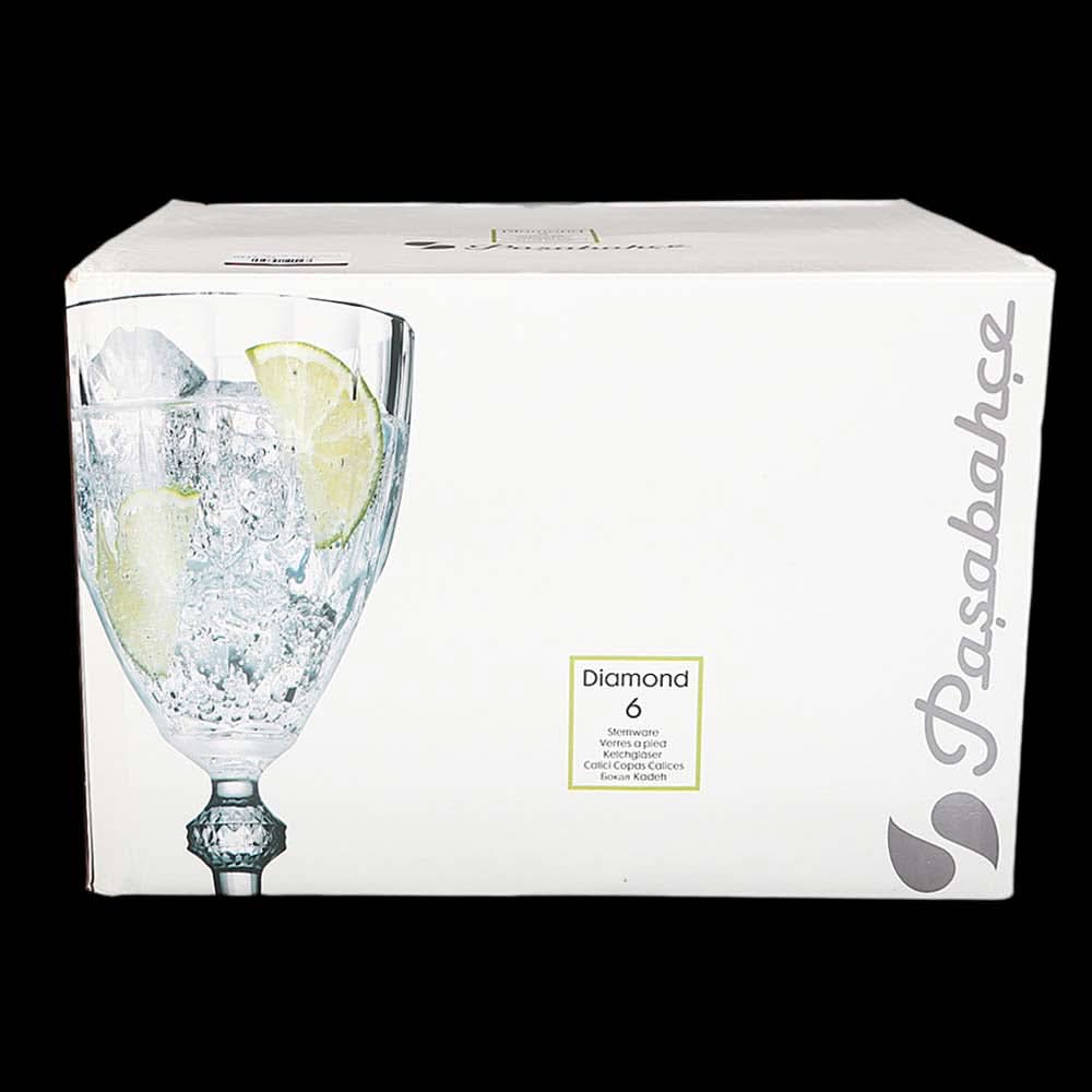 Diamond Stem  6 Pcs Glass Set, Home & Lifestyle, Glassware & Drinkware, Chase Value, Chase Value