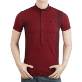Men's Half Sleeves T-Shirt - Maroon, Men, T-Shirts And Polos, Chase Value, Chase Value