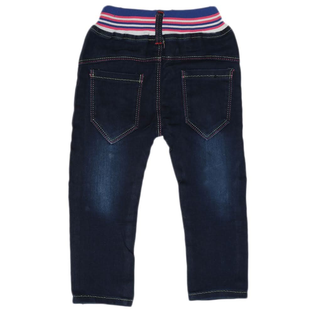Girl's Denim Pant - Blue, Kids, Pants And Capri, Chase Value, Chase Value